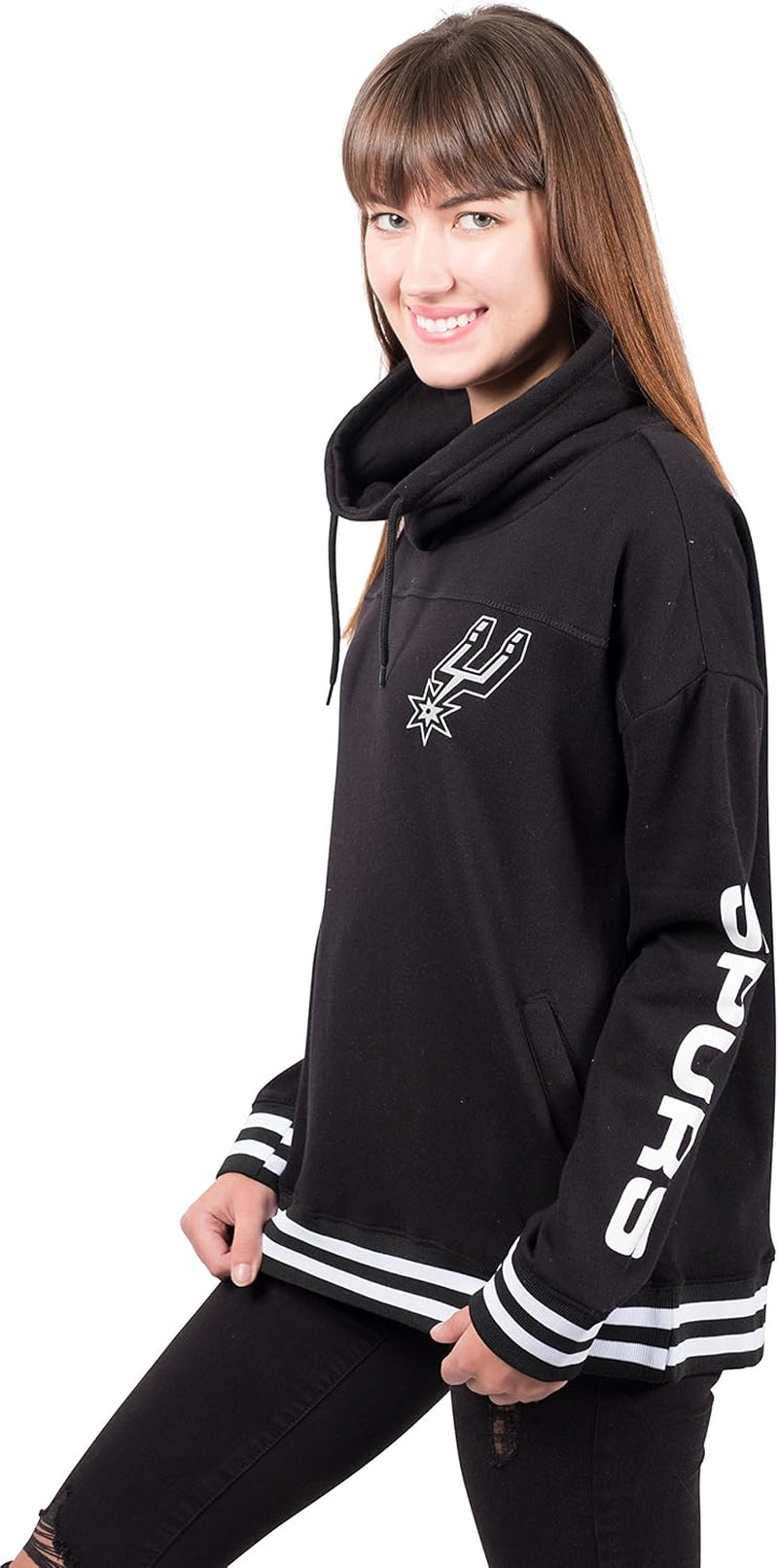 Women'S Fleece Hoodie Pullover Sweatshirt Funnel Neck