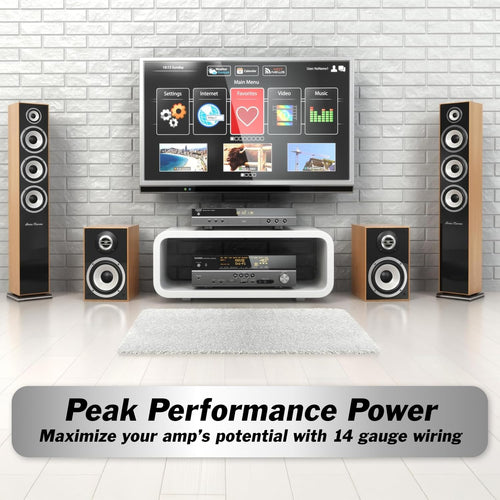 14 Gauge AWG 30Ft Black Speaker Wire Cable - Great Use for Car Speakers Stereos, Home Theater Speakers, Surround Sound, Radio