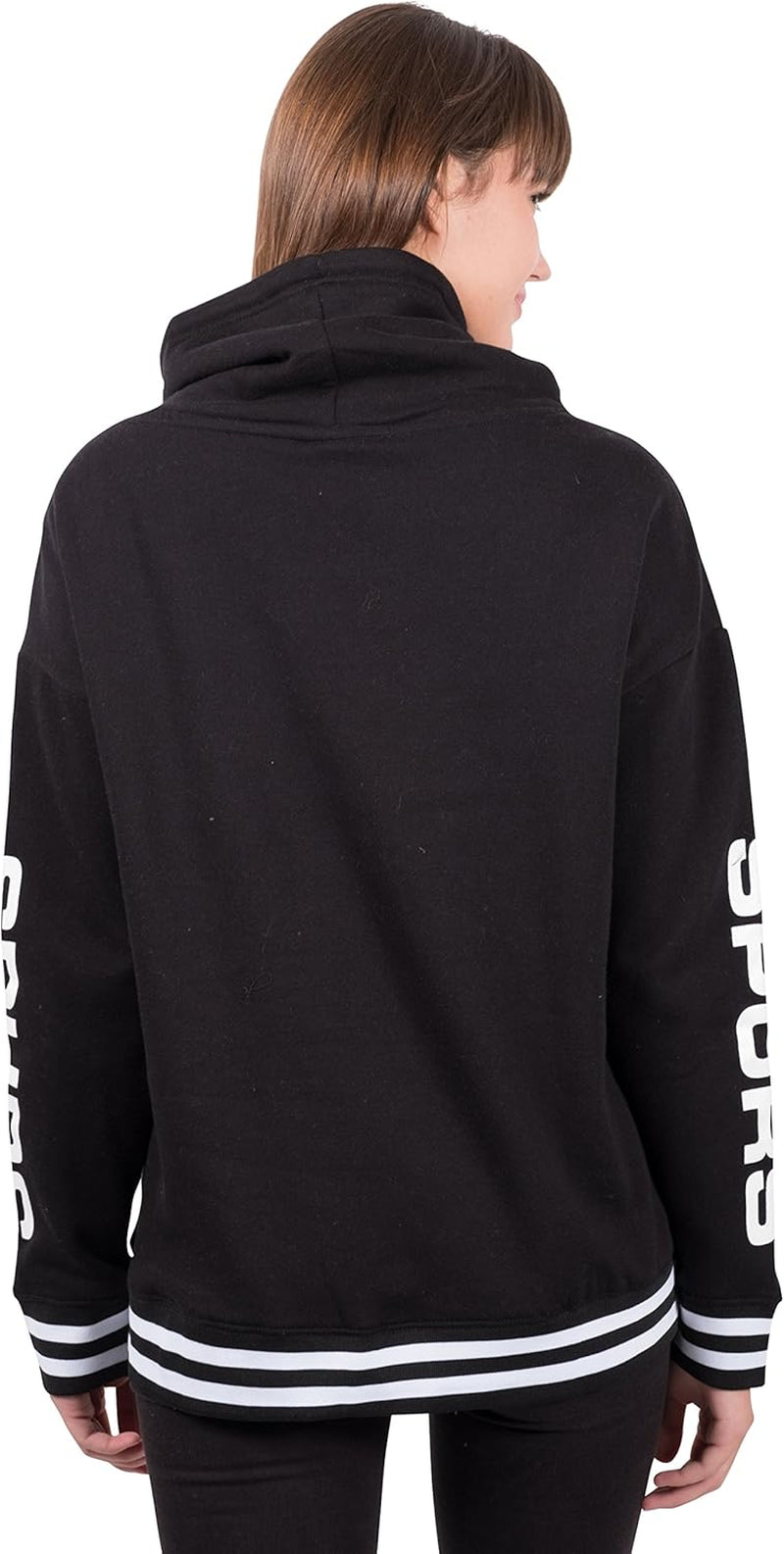 Women'S Fleece Hoodie Pullover Sweatshirt Funnel Neck